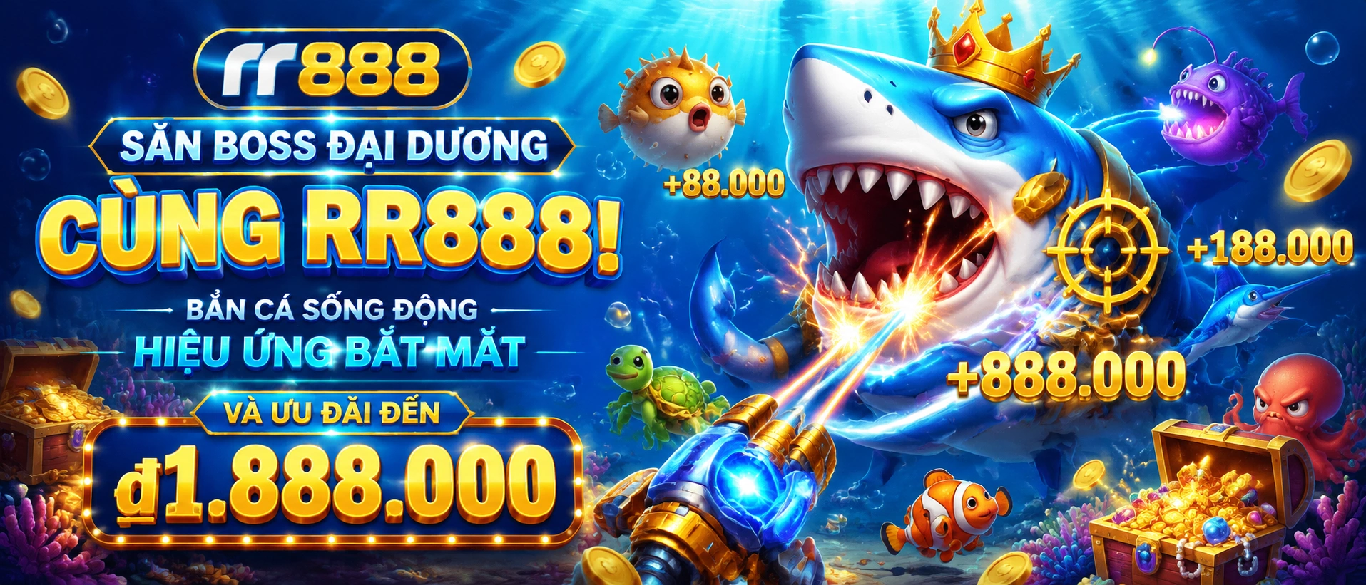 Khu ưu đãi Bắn Cá với quà tặng cho người mới